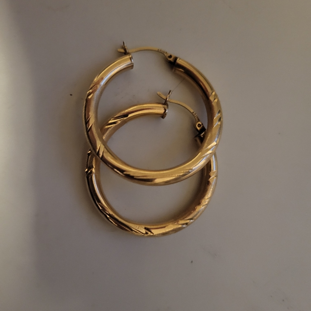 14K Solid Gold Earrings